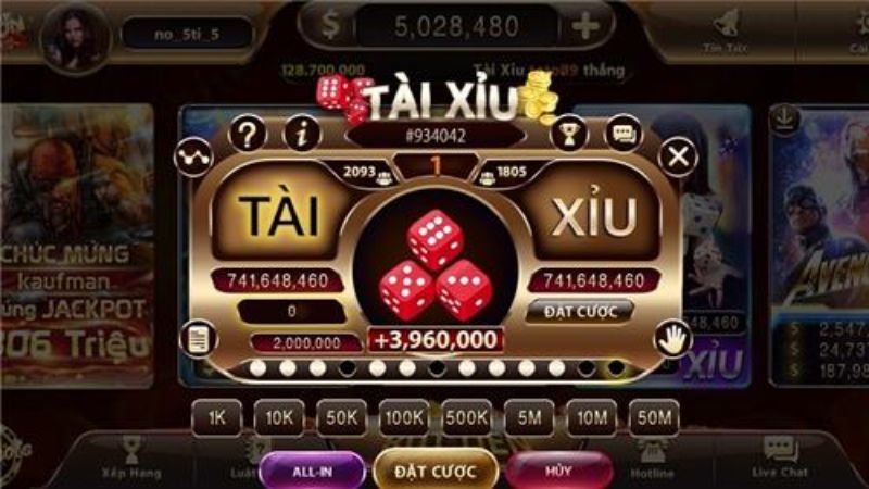 Tài Xỉu 1 Tài xỉu King88 với giao diện trực quan và tốc độ xử lý mượt mà.