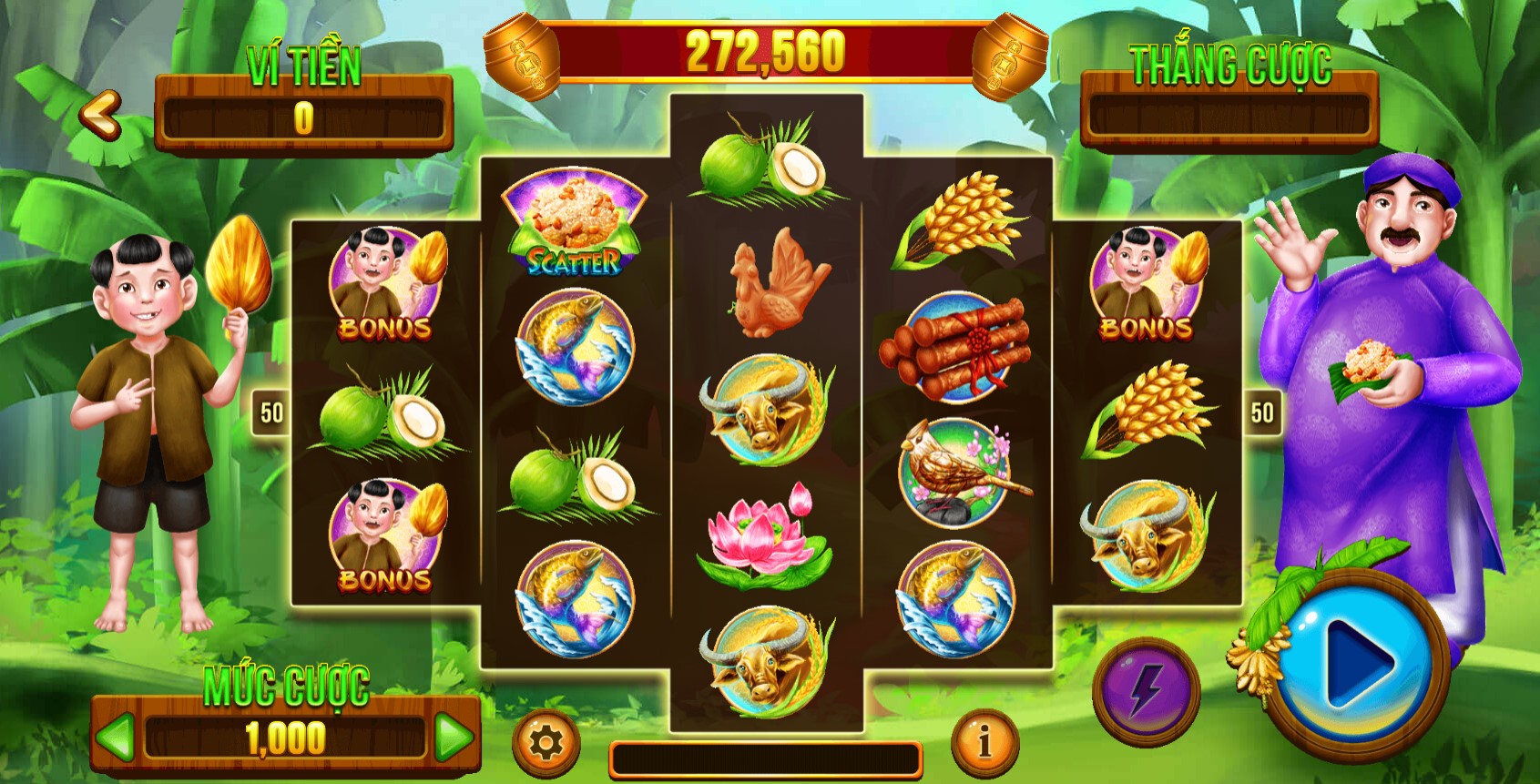 Nổ Hũ Thằng Bờm – Game slot đổi đời từ cổ tích tại King88 1 Nổ hũ Thằng Bờm là slot game được phát triển dựa trên bối cảnh văn hóa dân gian Việt Nam